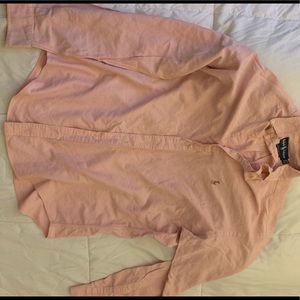 Coral colors polo button up